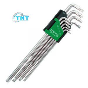 Bộ lục giác sao 9 món dài Toptul GAAL0923