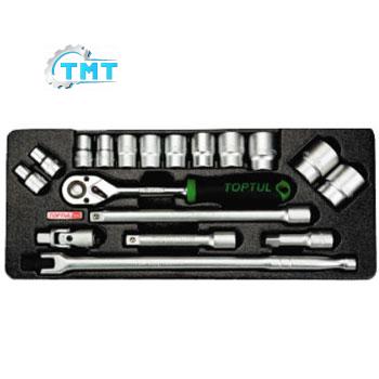 Bộ Túyp Lục Giác 18 Món Toptul Gcat1801 Bộ túyp lục giác 18 món Toptul GCAT1801