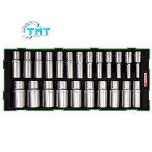 Bộ tuýp trắng lục giác dài 23 món Toptul GTB23050