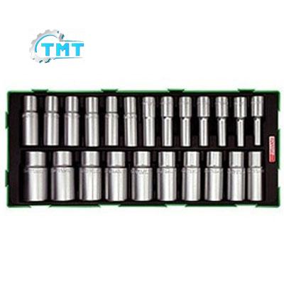 Bộ Tuýp Trắng Lục Giác Dài 23 Món Toptul Gtb23050 Bộ tuýp trắng lục giác dài 23 món Toptul GTB23050