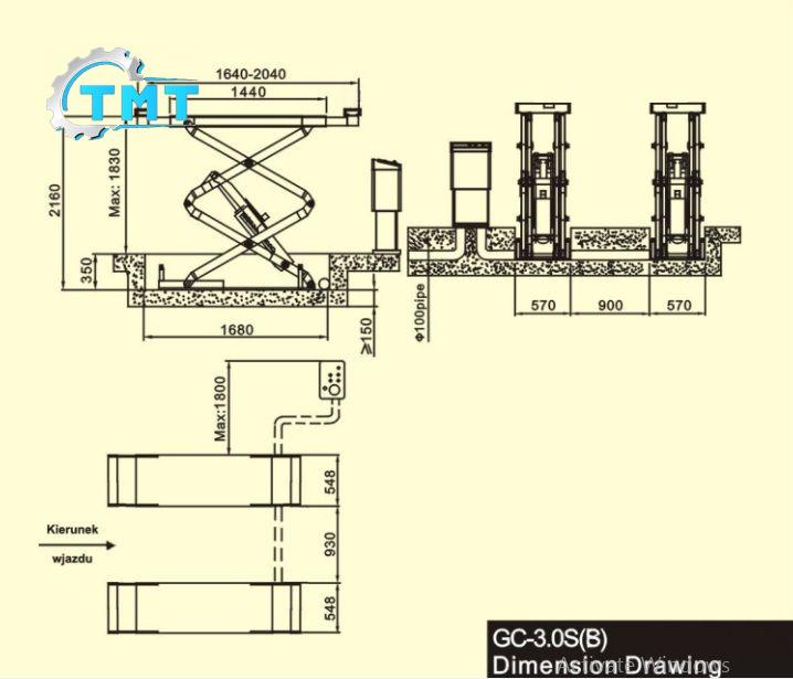 Hướng dẫn lắp đặt cầu nâng cắt kéo GC 3.0 S