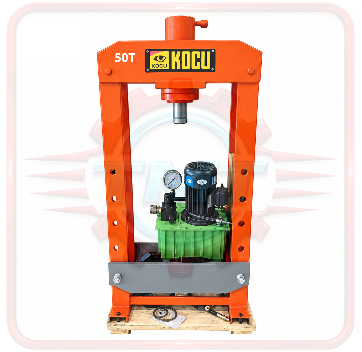 Máy ép thuỷ lực- dùng điện có đồng hồ 100 tấn DMY-100T 6 may ep thuy luc co dong ho 50 tan dmy 50t