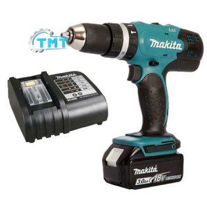 Máy khoan búa và vặn vít dùng pin Makita DHP453SFX8 ( 18V)