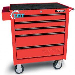 Tủ 5 ngăn có bánh xe di động-( Màu đỏ) Toptul TCAA0502