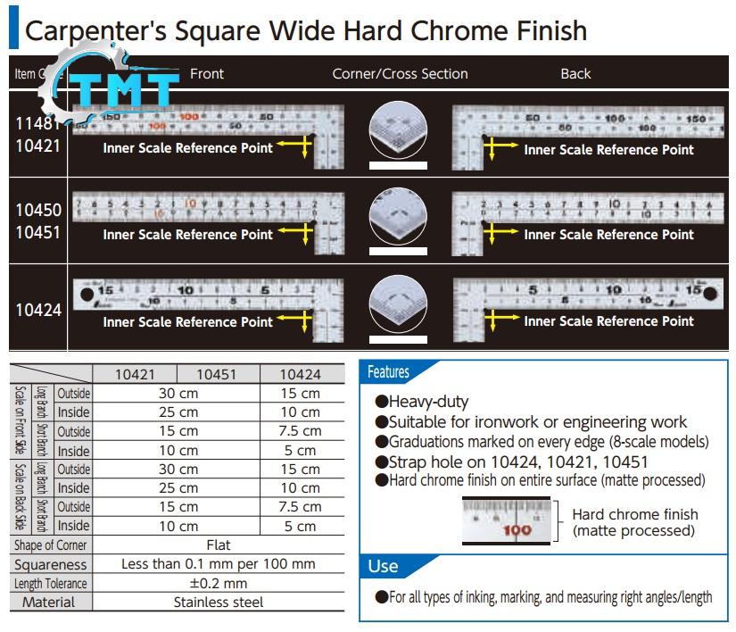 10424-spec-7105f128-169e-4d36-9c8b-4f242090f8dd Ke vuông Shinwa, Shinwa 10424, thước vuông Shinwa, Shinwa 15x7.5cm