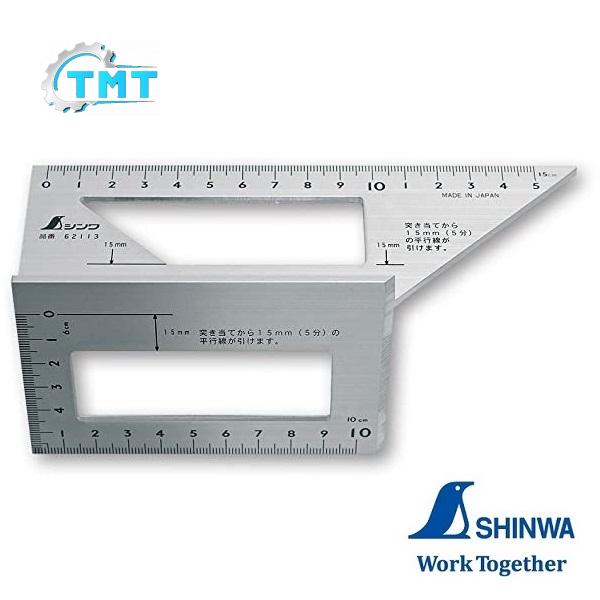 62113-image Thước ke góc 2 mặt Shinwa 62113