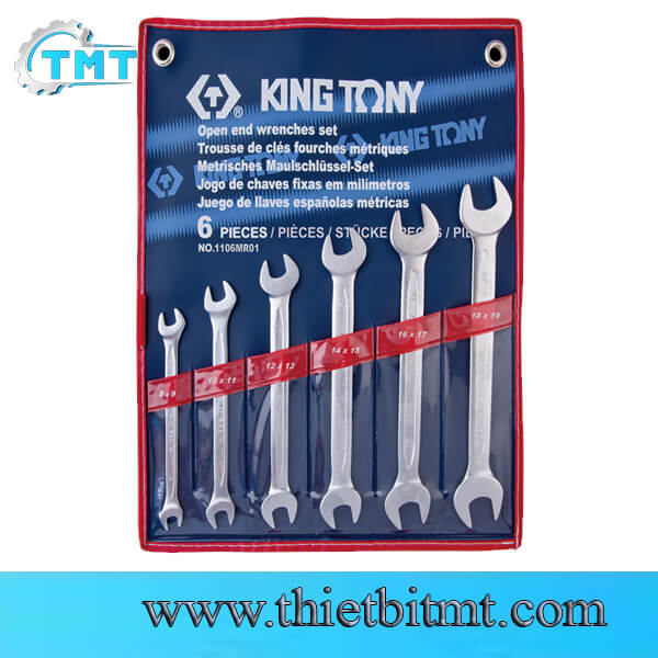 Bộ cờ lê hai đầu miệng 6 món KINGTONY 1106MR01