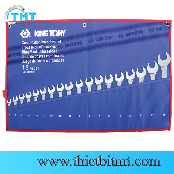 Bộ cờ lê vòng miệng 18 chi tiết 6-24mm Kingtony 1218MRN