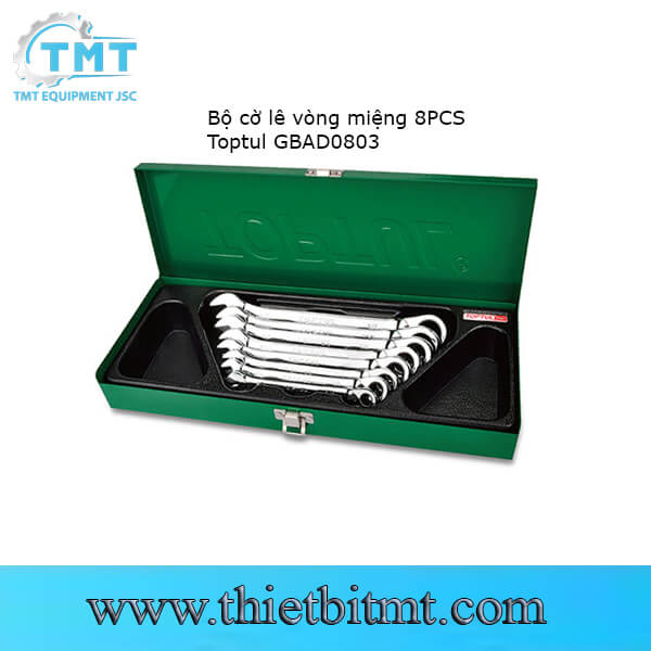 Bộ cờ lê vòng miệng 8 chi tiết Toptul GBAD0803