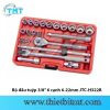 Bộ đầu tuýp 3/8 6 cạnh 6-22mm JTC-H322B 2 Bộ đầu tuýp 3/8 6 cạnh 6-22mm JTC-H322B