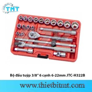 Bộ đầu tuýp 3/8 6 cạnh 6-22mm JTC-H322B