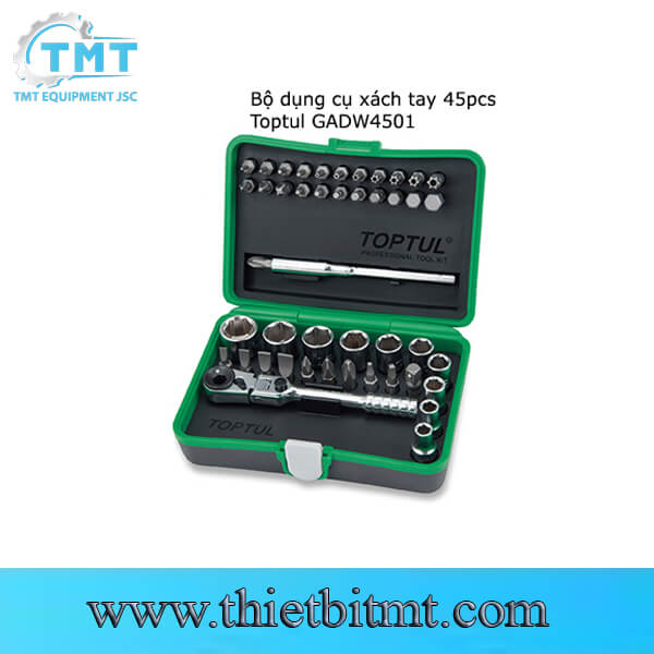 Bộ đồ nghề xách tay 45pcs Toptul GADW4501 - THIẾT BỊ TMT
