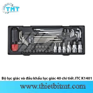 Bộ lục giác và đầu khẩu lục giác 40 chi tiết JTC K1401