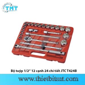 Bộ tuýp 1/2 12 cạnh 24 chi tiết JTC T424B