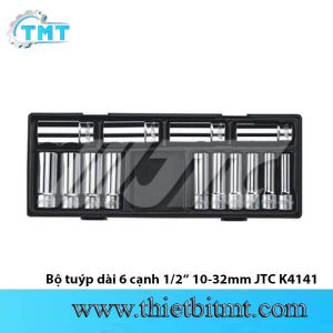 Bộ tuýp dài 6 cạnh 1/2 10-32mm JTC K4141