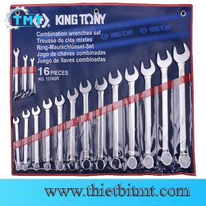 Bộ vòng miệng 16 chi tiết hệ inch 1/4 - 1-1/4 Kingtony 1216SR