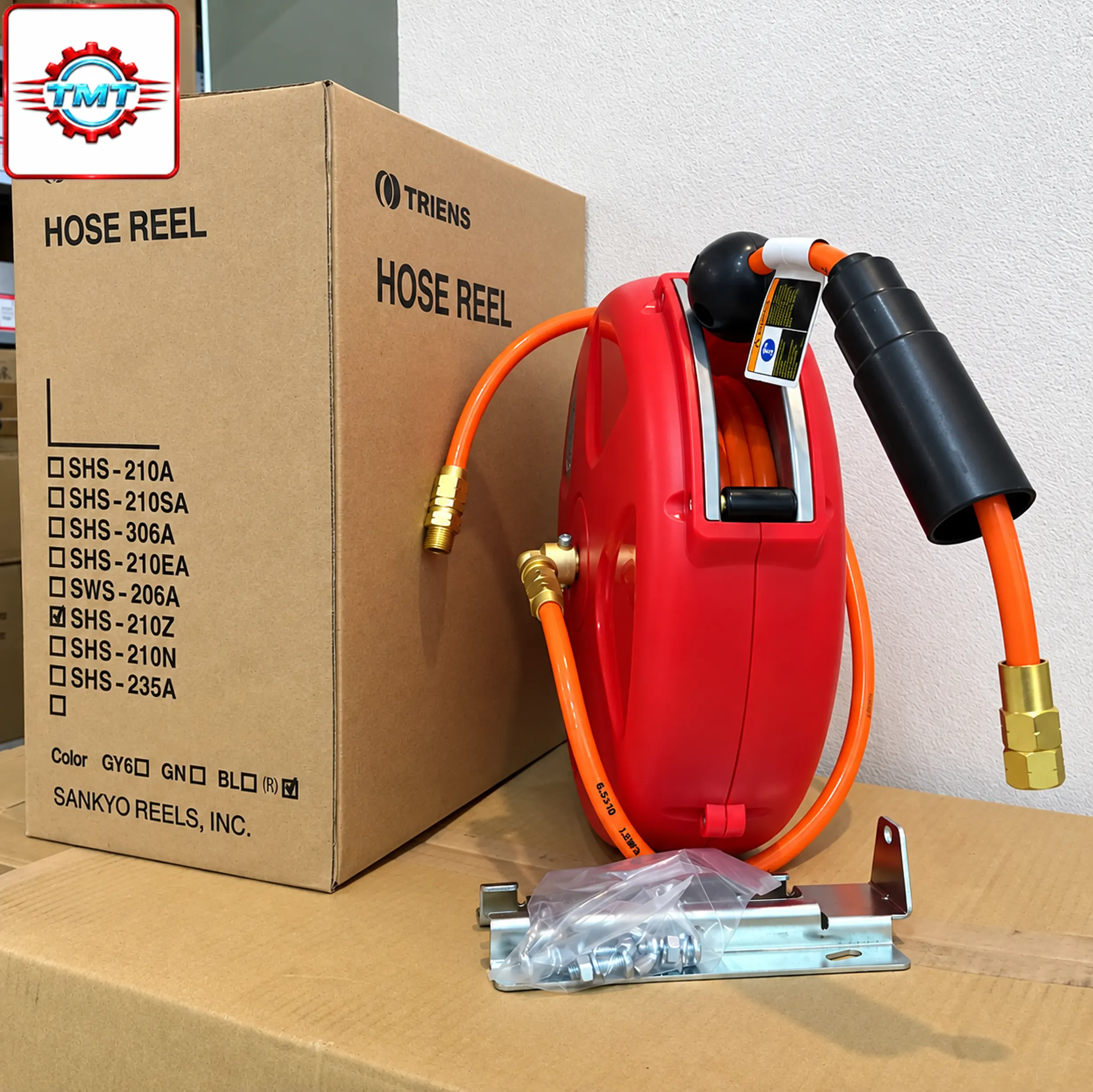 Cuộn ống hơi 8m SHS-208Z 7 Cuộn dây hơi tự thu, Sankyo SHS-208Z, An Khánh phân phối Sankyo Nhật