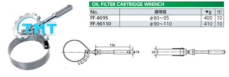 Đai tháo cốc lọc dầu KTC, KTC FF-90110, FF-8095