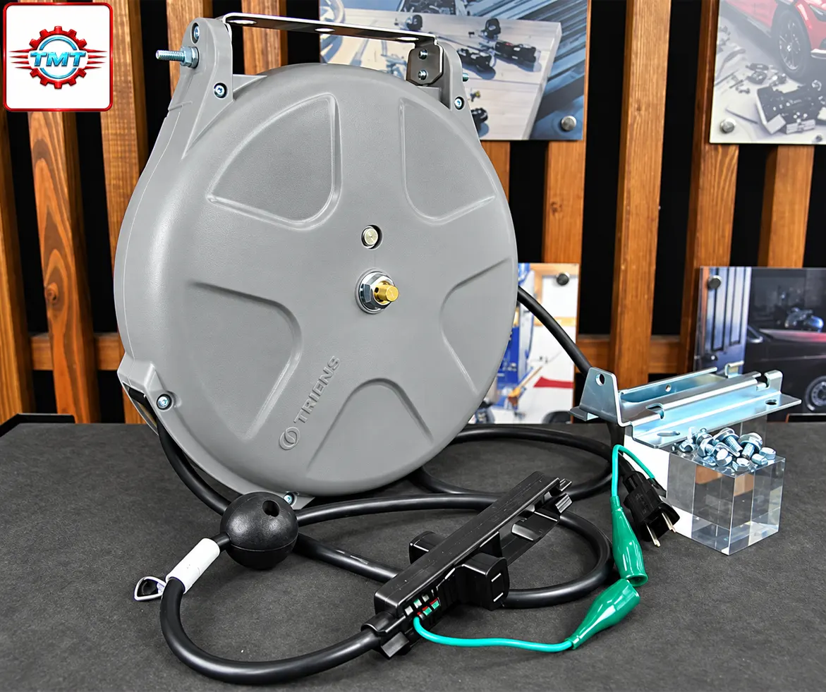 Hộp dây điện có bóng đèn Sankyo SCS-310C 7 Cuộn dây điện 10m, hộp dây điện tự thu, hộp dây điện 10m, SCS-310, Sankyo SCS-310