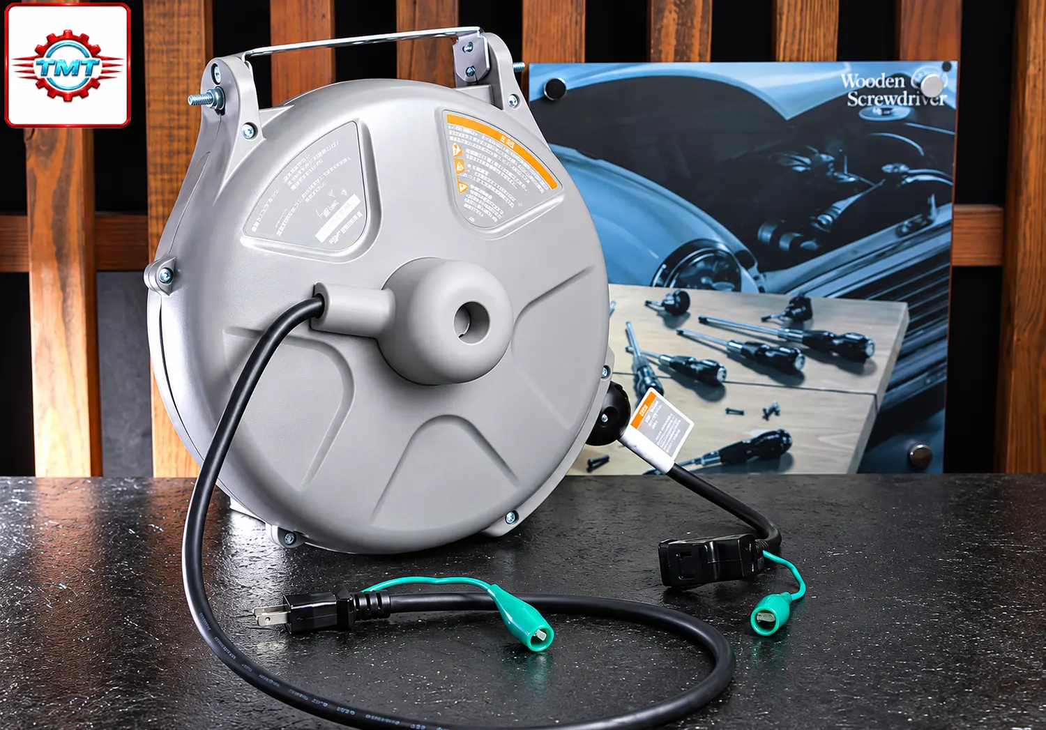 Hộp dây điện có bóng đèn Sankyo SCS-310C 11 Cuộn dây cho Xưởng dịch vụ, cuộn dây điện tự rút, Sankyo SCS-310, Triens Sankyo