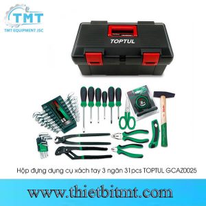 Hộp đựng dụng cụ xách tay 3 ngăn 31pcs TOPTUL GCAZ0025