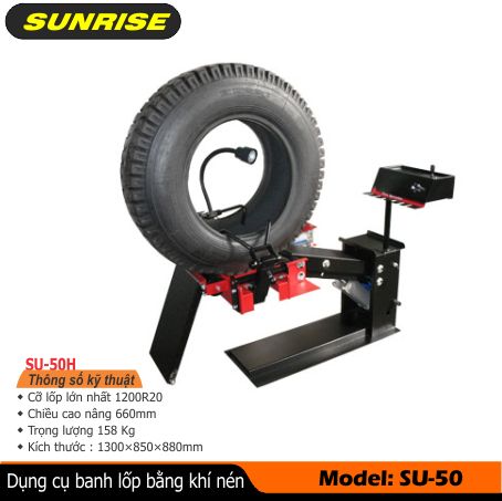 Máy banh lốp xe tải SU-50H máy banh vỏ lốp xe tải kiểu khí nén, thiết bị banh lốp xe tải