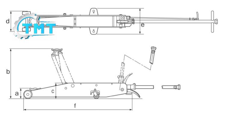 Kích các sấu 5 tấn, kích thủy lực Masada, Masada SJ-50H