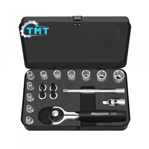 1/4'' Bộ tuýp lục giác hệ mét 18 chi tiết Matador 2110 9182