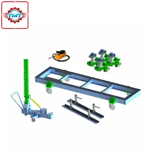 Bệ kéo nắn xe tại nạn kiểu nổi di động techer 5