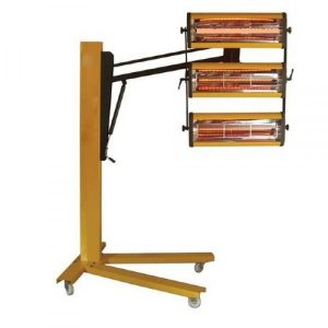 Đèn sấy hống ngoại sóng ngắn 3150 W di động, 3 bóng