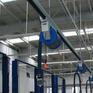 Ống hút khí xả tự cuộn, cố định