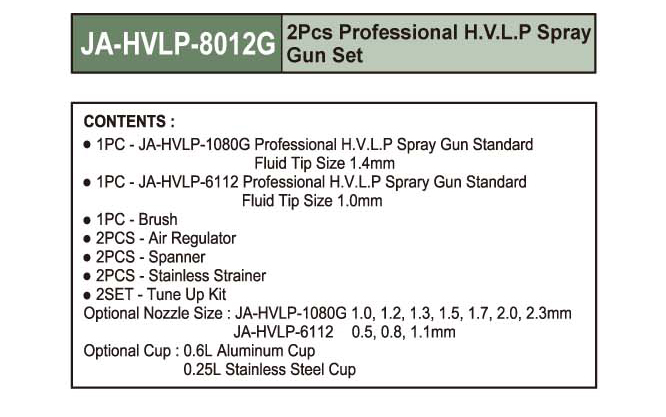 ja hvlp 8012g 2