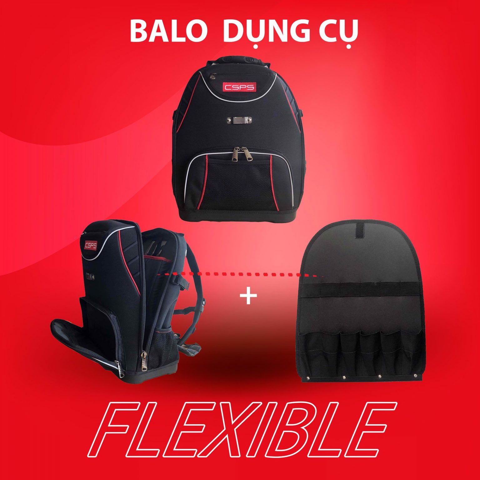 Balo dụng cụ 37cm