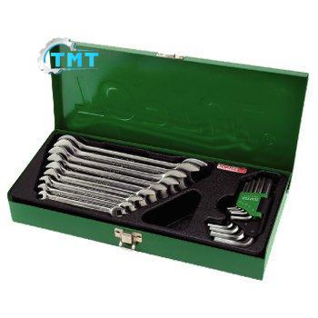 Bộ cờ lê 2 đầu vòng 18 món và lục giác18 món Toptul GAAD1802 Bộ cờ lê 2 đầu vòng 18 món và lục giác18 món Toptul GAAD1802