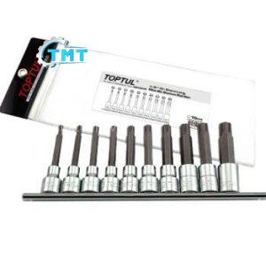 Bộ đầu vít dài 10 món Toptul GAAG1003