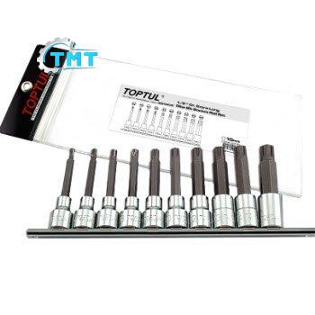 Bộ đầu vít dài 10 món Toptul GAAG1003 Bộ đầu vít dài 10 món Toptul GAAG1003