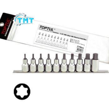 Bộ đầu vít sao 10 món Toptul GAAG1006 Bộ đầu vít sao 10 món Toptul GAAG1006