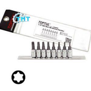 Bộ đầu vít sao 8 món Toptul GAAG0808