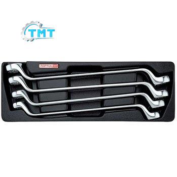 Bộ Cờ lê 2 đầu vòng 75độ - 4 món Toptul GAAT0402 Bộ Cờ lê 2 đầu vòng 75độ - 4 món Toptul GAAT0402