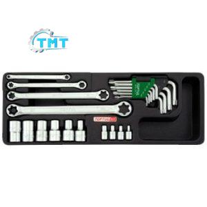 Bộ Cờ lê, túyp, lục giác sao  23 món Toptul GAAT2302