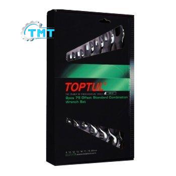 Bộ cờ lê vòng miệng 75 độ mờ 8 món Toptul GAAE0811 Bộ cờ lê vòng miệng 75 độ mờ 8 món Toptul GAAE0811
