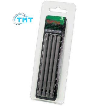 Bộ đầu vít bắn tôn 4món đầu bake PH2x150mm Toptul FSIC0802G Bộ đầu vít bắn tôn 4món đầu bake PH2x150mm Toptul FSIC0802G