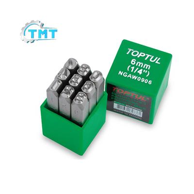 Bộ đóng số 9 chi tiết số Toptul NGAW0903 Bộ đóng số 9 chi tiết số Toptul NGAW0903