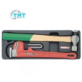 Bộ mỏ lết răng, búa 2 món Toptul GBAT0201 Bộ mỏ lết răng, búa 2 món Toptul GBAT0201