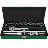 Bộ tuýp lục giác bóng 1/2" 16 món Toptul GCAD1605 1 Bộ tuýp lục giác bóng 1/2