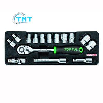 Bộ túyp vặn ốc 15 món Toptul GCAT1502 Bộ túyp vặn ốc 15 món Toptul GCAT1502