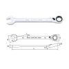 Cờ lê vòng miệng tự động 15° TOPTUL ABAF2222 1 Cờ lê vòng miệng tự động 15° TOPTUL ABAF2222