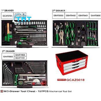 Tủ đựng dụng cụ 3 ngăn 157 chi tiết Toptul GCAZ0018 Tủ đựng dụng cụ 3 ngăn 157 chi tiết Toptul GCAZ0018