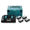 Bộ 4 pin sạc MKP3PT184 Makita 18V 5Ah (BL1850Bx4,DC18RDx1) 191G91-5