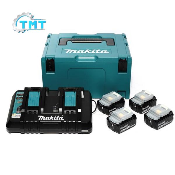 Bộ 4 pin sạc MKP3PT184 Makita 18V 5Ah (BL1850Bx4,DC18RDx1) 191G91-5 Bộ 4 pin sạc MKP3PT184 Makita 18V 5Ah (BL1850Bx4,DC18RDx1) 191G91-5